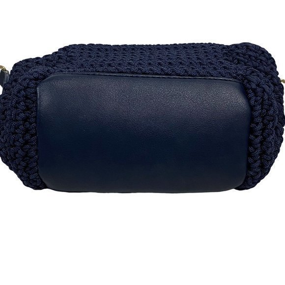 Parfois Small Crochet Crossbody Navy‎ Blue in Color - Picture 4 of 11